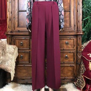 Antthony Original Burgundy Flow Away Overlay Stretch Crepe Pant